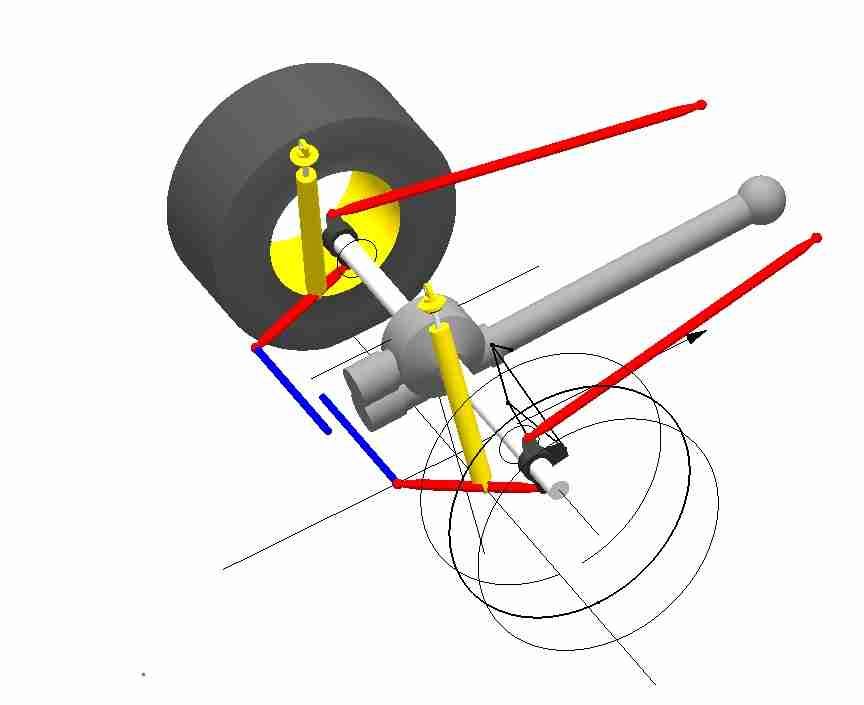 Speedway Style Rear Suspension, Using A Winters Torque
            Tube Axle, 4 Links, Birdcages And Jacobs Ladder.